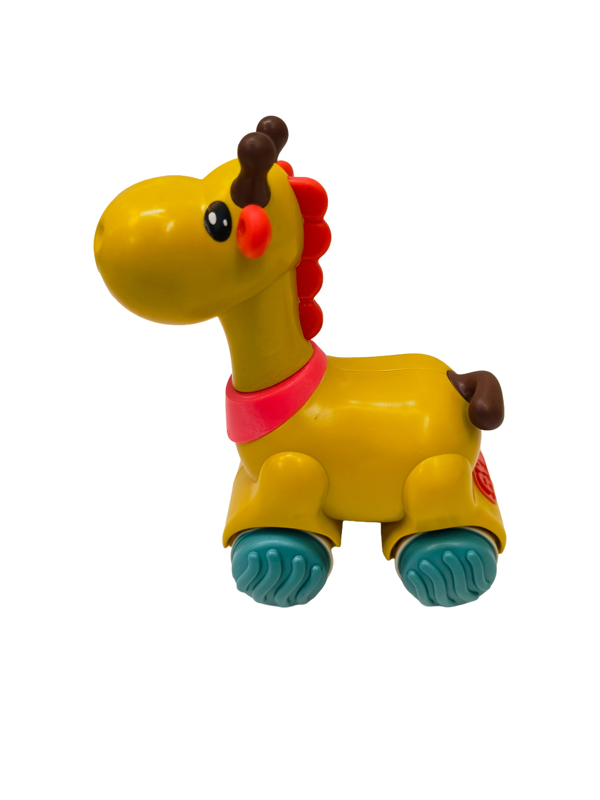 Press & Go Giraffe Car – Cartoon Inertial Animal Toy | 6M–3Y