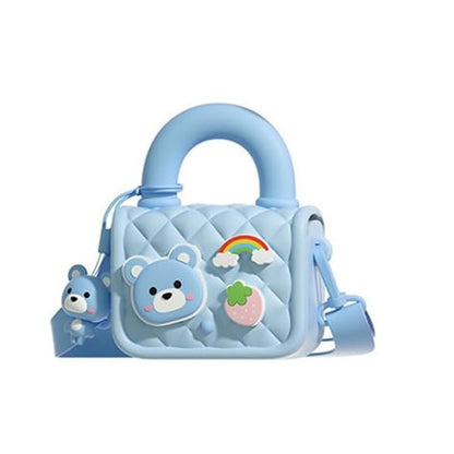Blue Bear Silicone Handbag Toy | Cute Animal Fashion Bag for Ages 2+