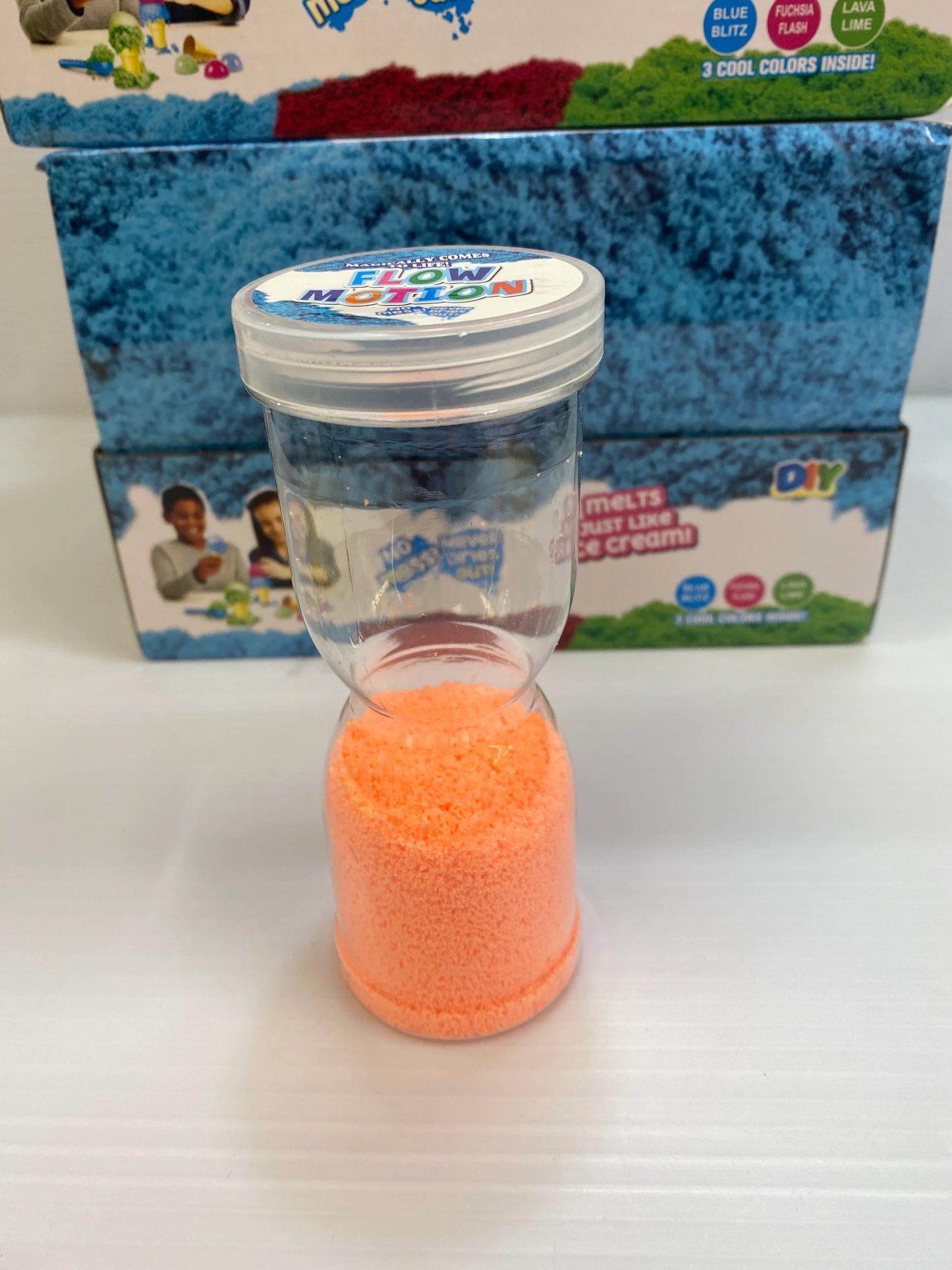 PiK A BOO Hourglass Flow Motion Timer – Colorful Sand Sensory Toy for Kids