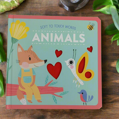 Soft to Touch Words: Wild Animals Board book