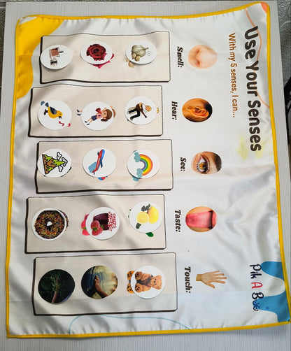5-Senses Cloth Activity Mat – Explore & Learn