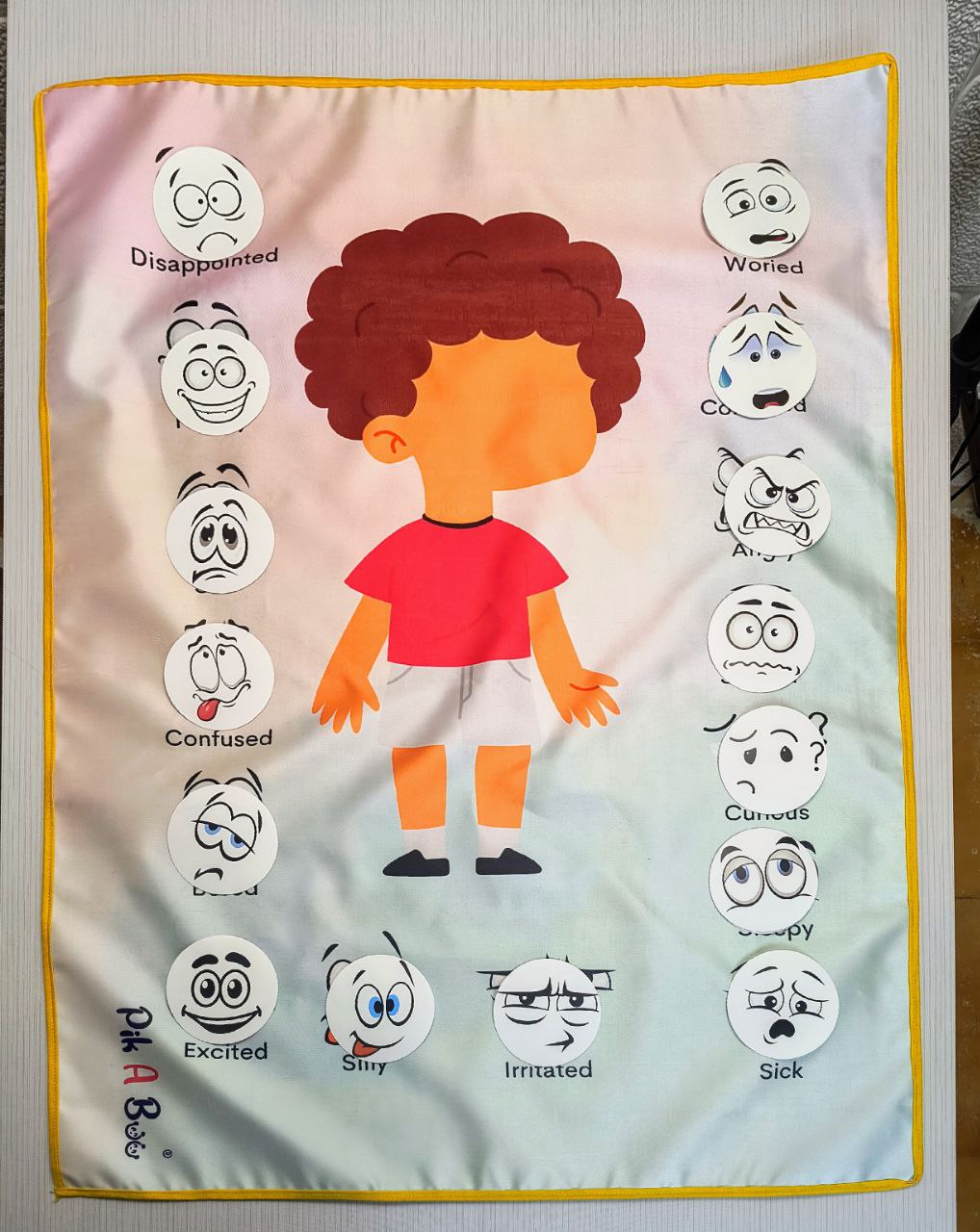 Emotions Cloth Activity Mat – Learn & Express Feelings