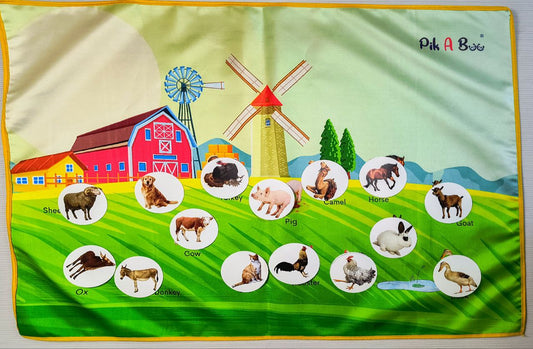Farm Animal Cloth Activity Mat – Interactive Play