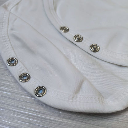 Plain White Organic Baby Bodysuit - Pure, Soft, and Gentle Comfort for Your Little One