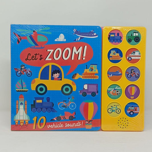 Let's Zoom!  10 Vehicle Sound Book