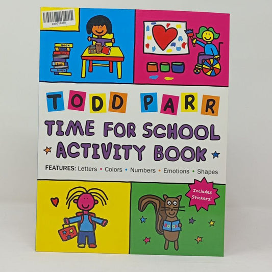 Time for School Activity Book – Colors, Numbers, Shapes & Stickers