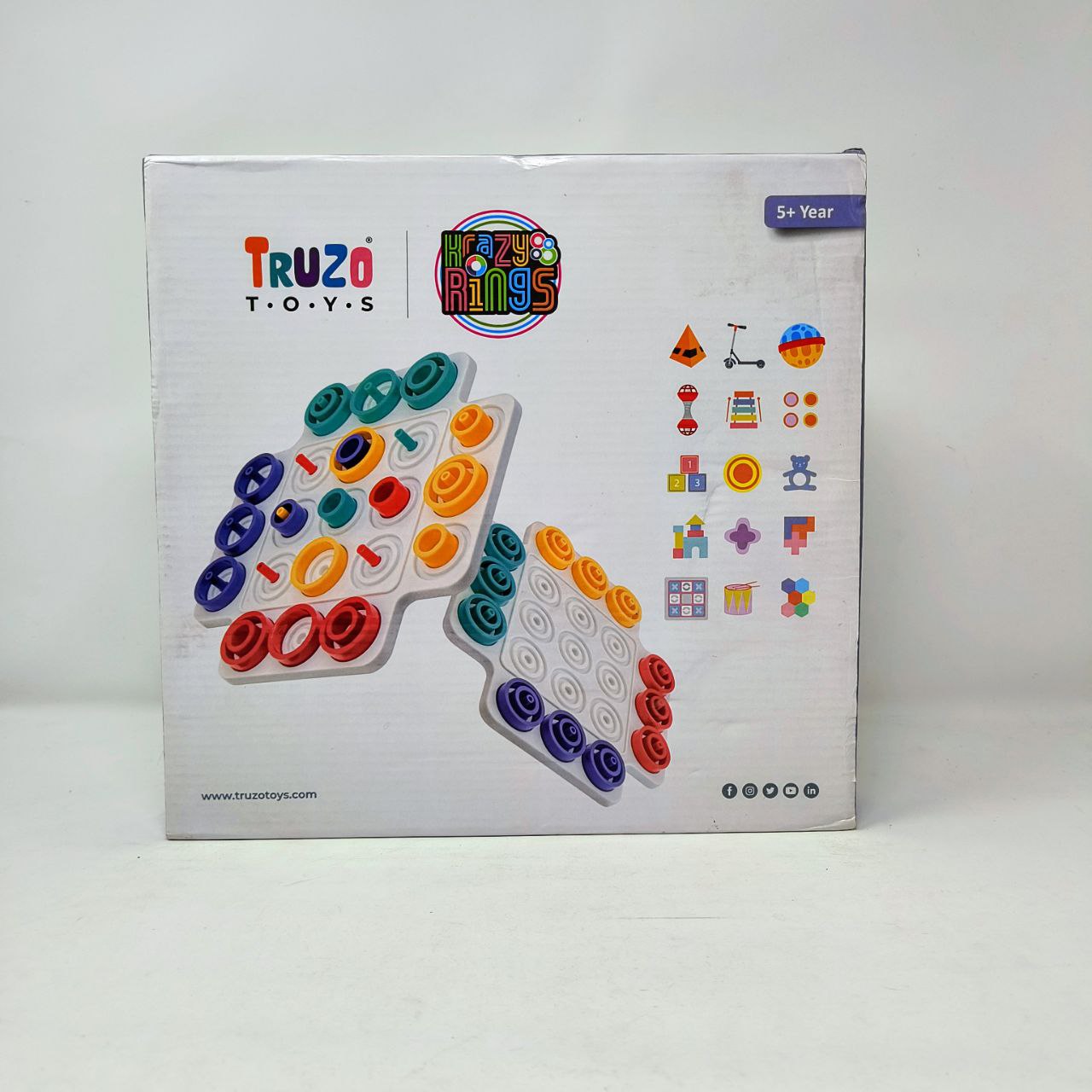 3D Brain Teaser Puzzle Game for Kids | Educational Strategy Board Toy with Colorful Rings for Fun Learning