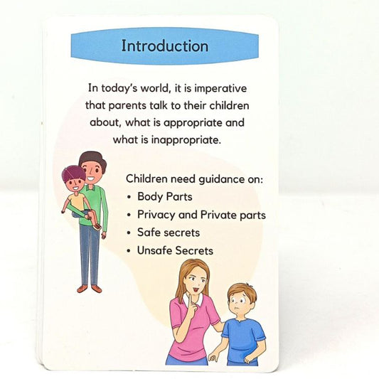 PiK A BOO Good Touch Bad Touch Flashcards - Early Learning Preschool for Kids & Toddlers