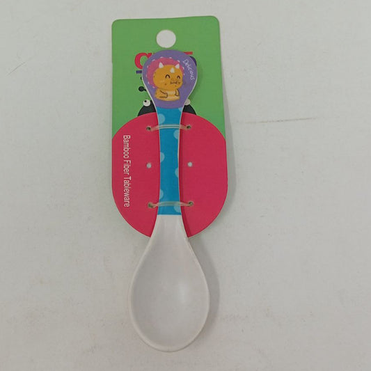 Bamboo Fiber Spoon Cute Animal Designs (1pc)