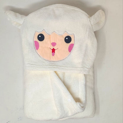 Soft Baby Hooded Bath Towels with Adorable Animal Face Designs – Cozy & Fun for Little Ones