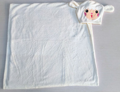 Soft Baby Hooded Bath Towels with Adorable Animal Face Designs – Cozy & Fun for Little Ones