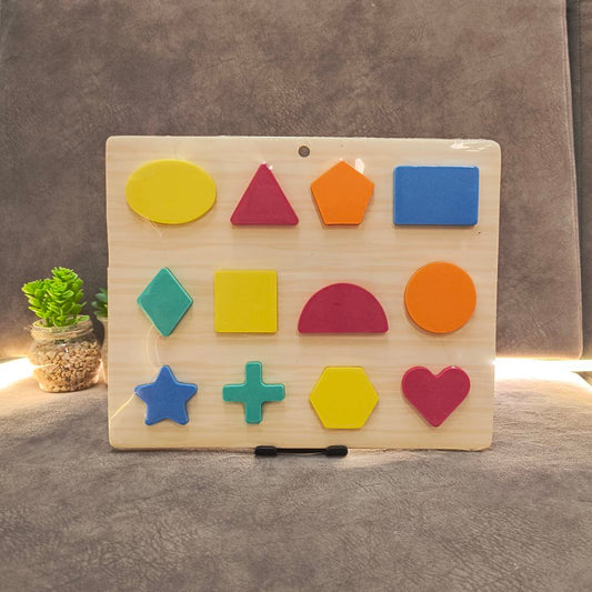 Shapes  Foam 3D Puzzle – Shape Matching Puzzles for Toddlers with Reusable Slate Backside & Pen