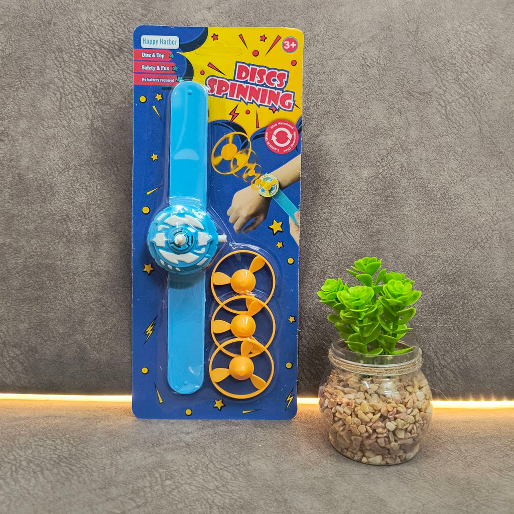 Spinning Flying Disc Slap Band Toy | Wristband Launcher with Frisbee – Fun Outdoor Play for Kids (1pc Random)