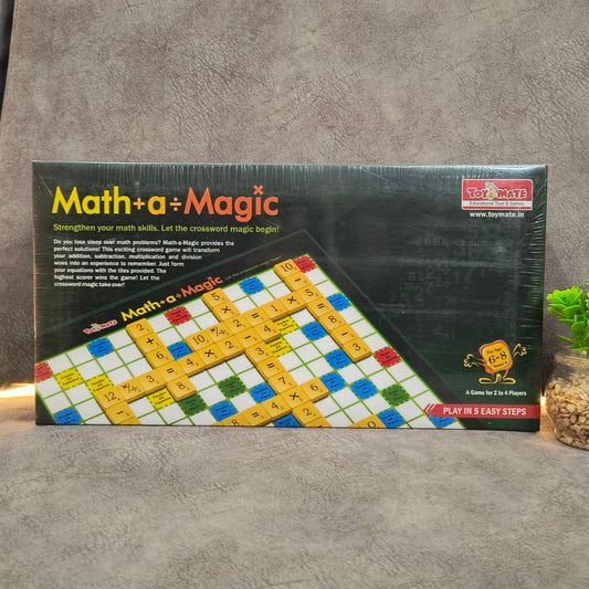 Educational Math Magic Board Game – Fun Math Toy with Storage Bag for 2-4 Players, Perfect for Family Time