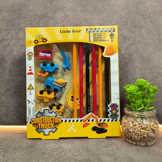 Construction Truck Themed Stationery Kit – Perfect Return Gift for Kids