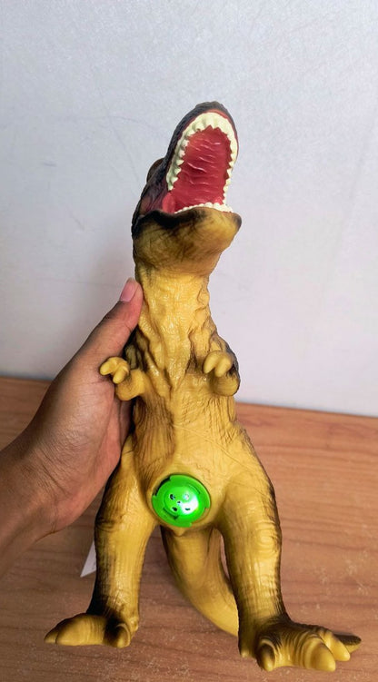 Dinosaurs - Monster Action Figures with Sound & Light Wild Animal Dinosaur Rubber Play Toy for Kids (1pcs)