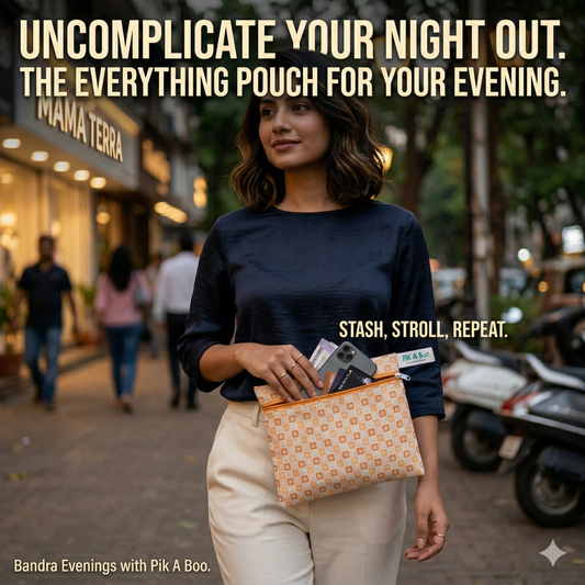 PiK A BOO Multi-Utility Bag | Front Zip Pouch for All & Everyday Use