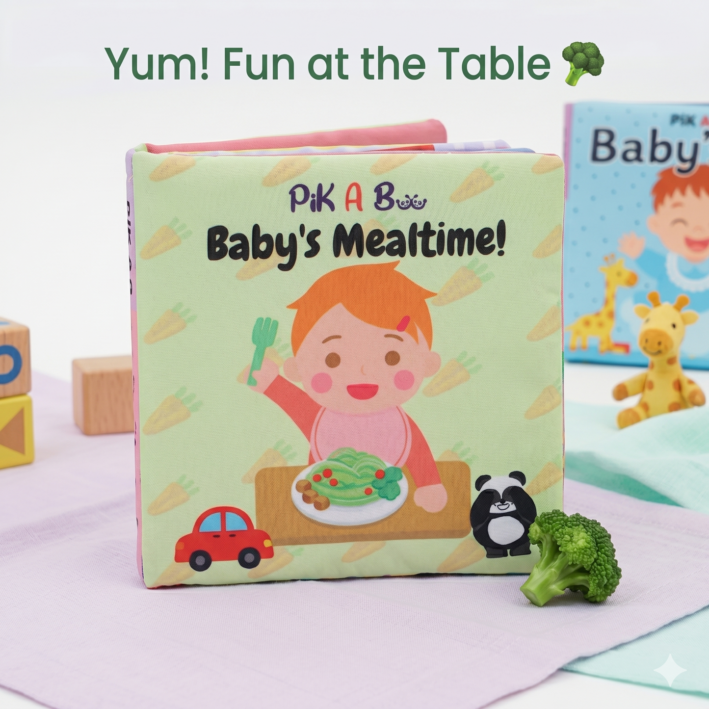 3 Cloth Books Combo - Baby's Day, Mealtime & Peek-A-Boo | 3-Book Set
