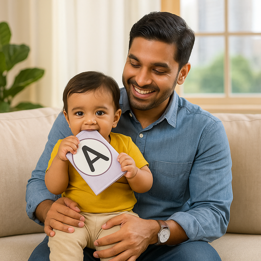 PiK A BOO Cloth Alphabet Flash Cards | Early Learning & Brain Play
