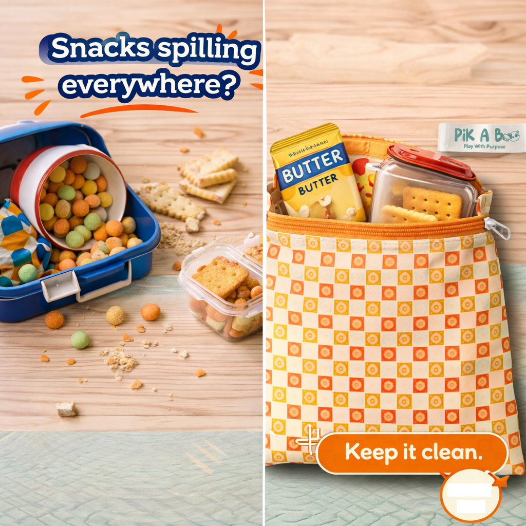 PiK A BOO Multi-Utility Bag | Front Zip Pouch for All & Everyday Use