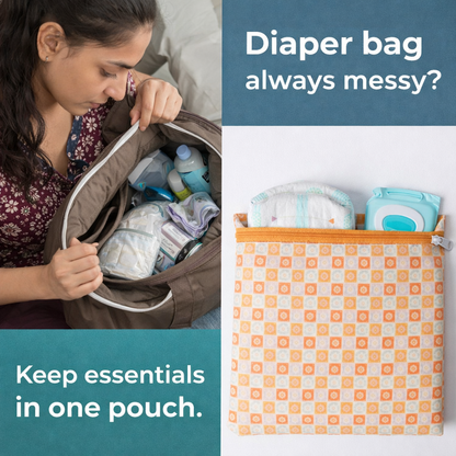 PiK A BOO Multi-Utility Bag | Front Zip Pouch for All & Everyday Use