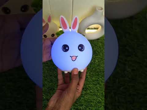 Bunny Night Light – Dimmable USB LED Lamp with Timer for Kids' Bedroom Comfort