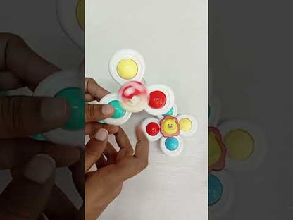 Cute Animal-Themed Spinner Rattles – Suction Cup Bath Toys for Babies and Toddlers