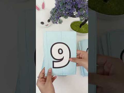 PiK A BOO Cloth Numbers Flash Cards l Kids Early Learning l Brain Development Study Material for Preschoolers and Kindergarten