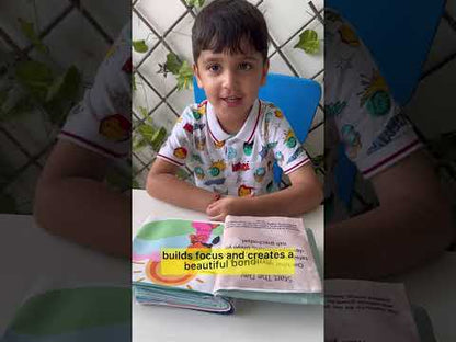 Shloka Cloth Book – Crinkle Page & ॐ Box | 0–3 Yrs
