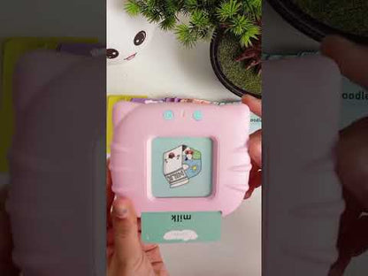 PiK A BOO Intelligent Card Reader Double Sided Card Reader Learning Cards for Toddlers, Vocabulary Builder, Educational Learning Talking Sight Words