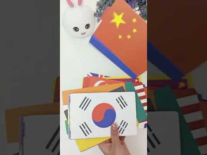 PiK A BOO Flags Flashcard For Kids, Toddlers, Babies | Early Learning Picture Flashcard | Preschool Educational Study Material