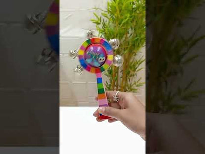 Wooden Rattle Rolling Drum Montessori Baby Roller Bell Toys Nursing Shower Gifts
