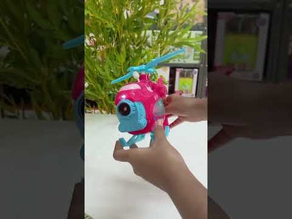 Helicopter Bubble Gun Blower for Toddlers