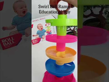 Swirl Ball Ramp Educational Toy Puzzle Rolling Ball