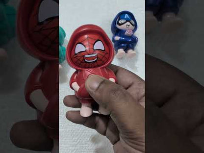 Face Changing Keychain – Blue Hero Cartoon Toy