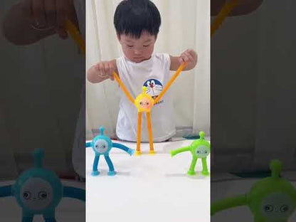 🎉 Robot Pop Tubes Motor Skills Learning Toy for Toddlers – Best Fidget Toy for ADHD & Autism | Travel Toy for Boys & Girls 🎁 Any One