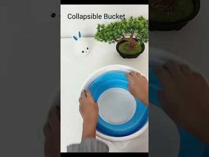 Collapsible Bucket, Portable Bucket for Cleaning, Plastic Bucket for Outdoor or Indoor