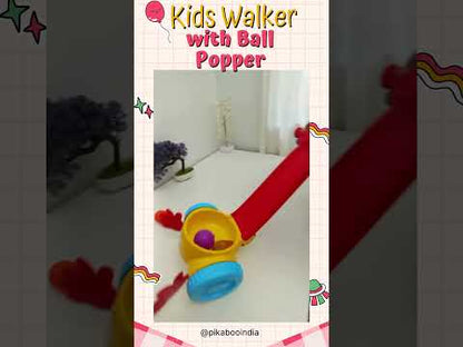 Kids Walker with Ball Popper Toddler Music Balanced Walking Push Toys