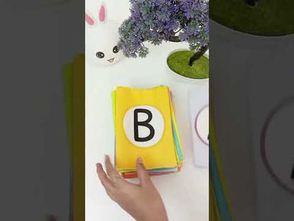 PiK A BOO Cloth Alphabet Flash Cards l Kids Early Learning l Brain Development Study Material for Preschoolers and Kindergarten