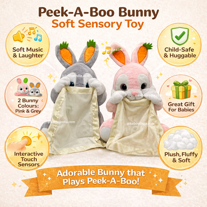 Rabbit Peek A Boo Musical Plush Toy