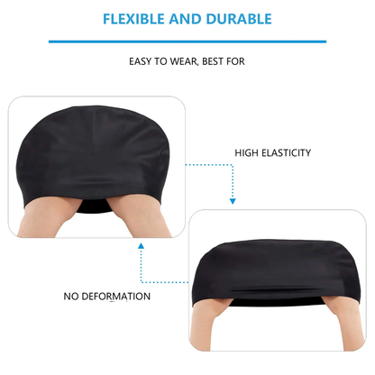 Unisex Silicone Swim Caps – Non-Slip Durable Pool Hats for Racing & Training