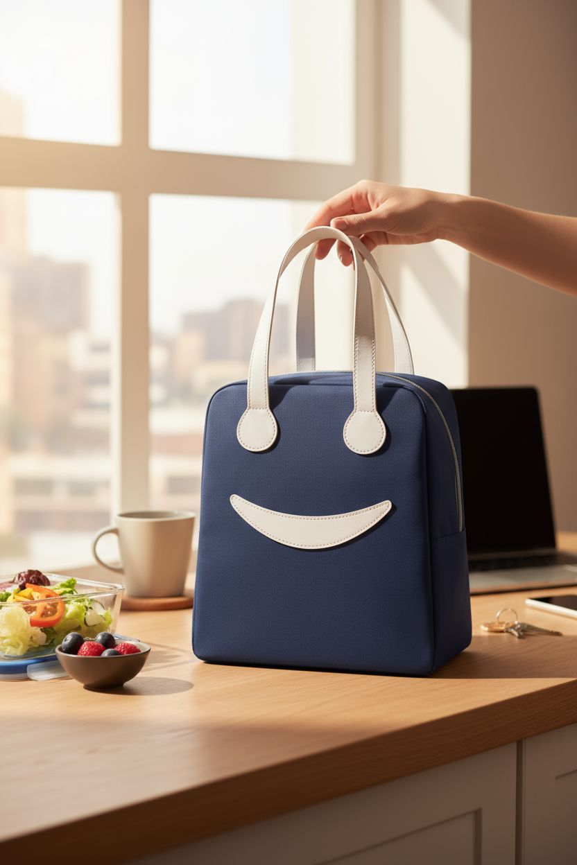 Smiley Lunch Bags for All Ages | Fun & Versatile Insulated Bags