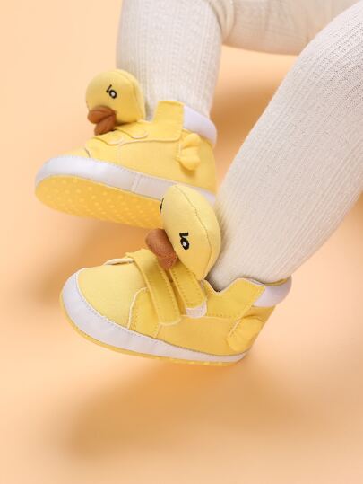 Duck Velcro Baby Booties – Soft Cozy & Easy-Fit Shoes
