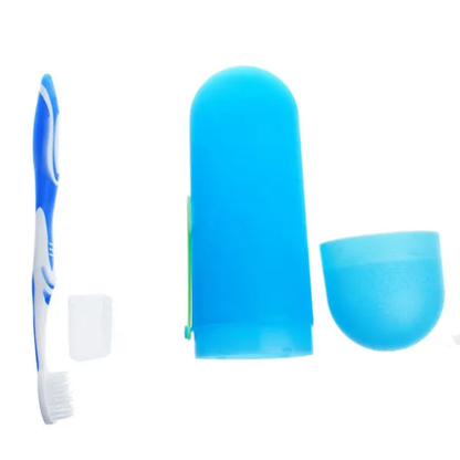 Compact Travel Toothbrush Case – Portable Plastic Holder for Dental Hygiene