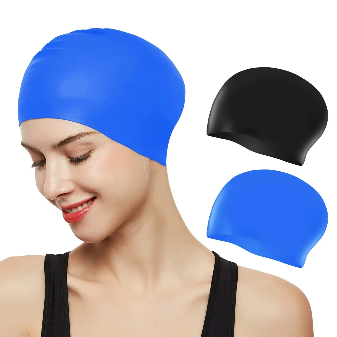 Unisex Silicone Swim Caps – Non-Slip Durable Pool Hats for Racing & Training