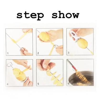 Potato Spiral Cutter for Home Use | Essential Kitchen Tool for Creative Cooking