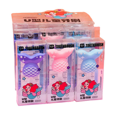 Mermaid U Shape Silicone Tooth brush Safe for Infants