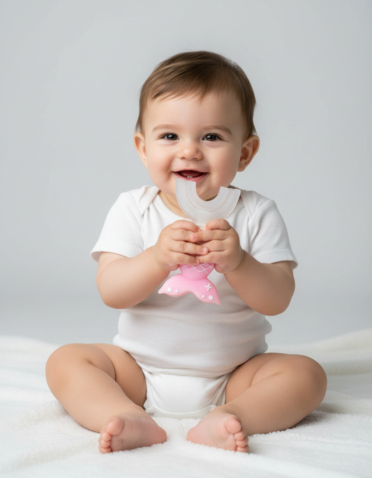Mermaid U Shape Silicone Tooth brush Safe for Infants