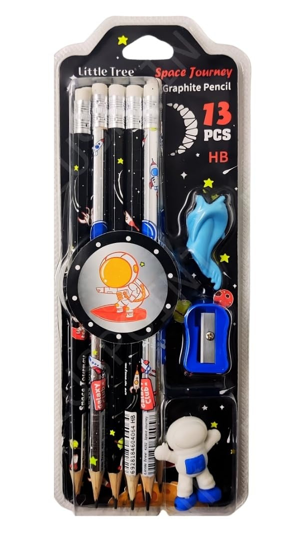 Space-Themed Stationery Set for Kids – 13-Piece Party Favor Return Gift Box