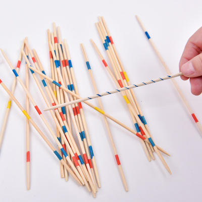 Mikado Pick-Up Sticks – Wooden Game for Kids & Family